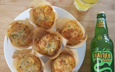 Healey’s Cyder Chilli Cheese and Corn Muffins