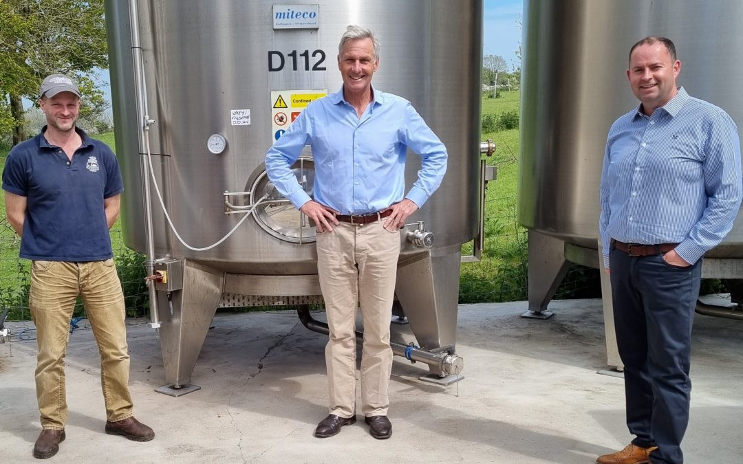 Richard Drax MP Shows Support for Cider Makers