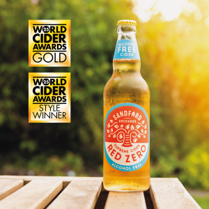 Red Zero Lifestyle Cider Sandford Orchards World Cider Award
