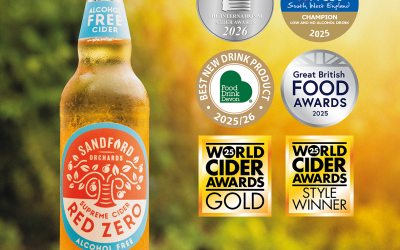 DEVON’S SANDFORD ORCHARDS’ RED ZERO SCOOPS MORE INTERNATIONAL AWARDS